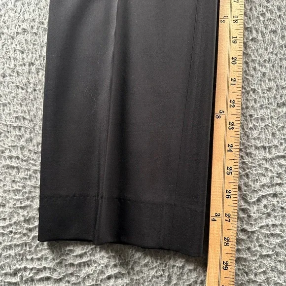 Dolce & Gabbana Dress Pants Womens 42 EU Black Virgin Wool Stretch Pleated - Picture 10 of 13